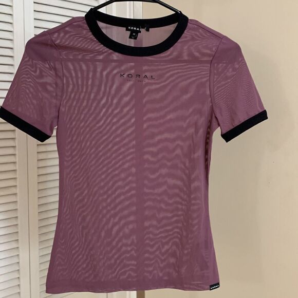 NWOT KORAL Mesh Tshirt - Picture 1 of 8